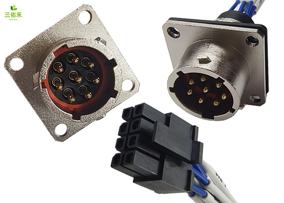 Amphenol RT00128PW03 2245 Connector 5G Base Station New Energy Harness To Molex 43025 Connector 8P Male End To Female