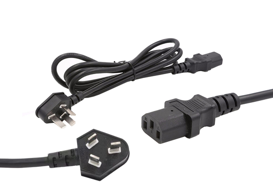 Fire Retardant Three Plug 10A 1000mm Medical Power Cable