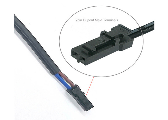 Communication 2 Pin Six Port 18 AWG Cable Wiring Harness