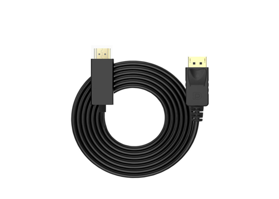 Communication PVC Jacket 5.5mm 500mm HDMI To DP Cable