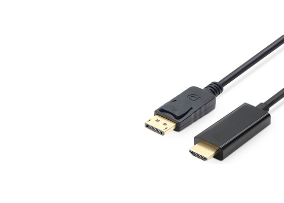 Communication PVC Jacket 5.5mm 500mm HDMI To DP Cable