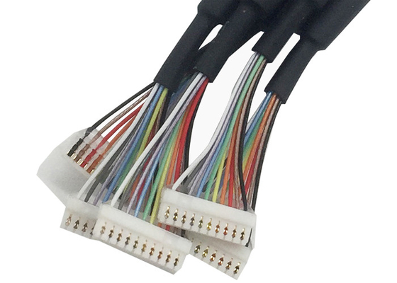 10 Pins 300V 0.5mm 0.38mm Wire Harness Assembly
