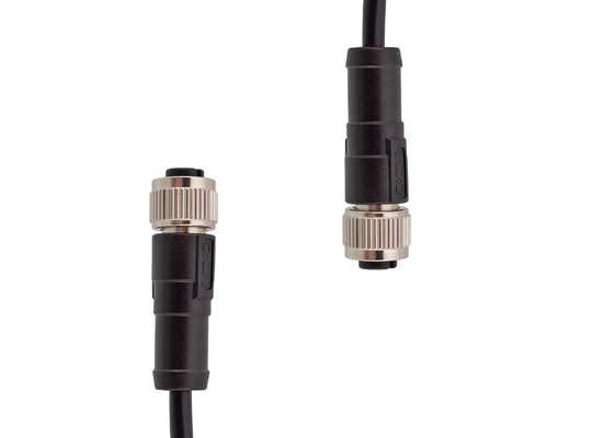 IP67 M12 Connector 1000mm Waterproof Cable Wire