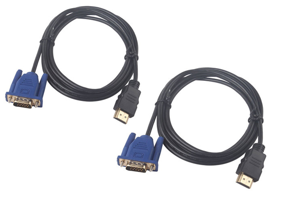 15 Core HDMI To VGA 1800mm Converter Adapter Cable