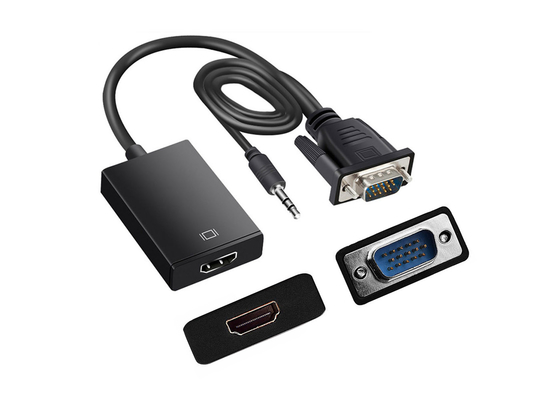 1080P Computer To TV 170mm VGA To HDMI Adapter Cable