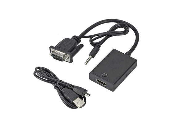 1080P Computer To TV 170mm VGA To HDMI Adapter Cable
