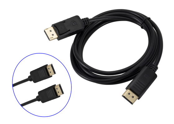 Display Port Molded Male To Male 1.8M DP To DP Cable