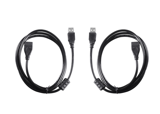 UL 4.8mm 4 Core 1.5m USB Male To Female Cable