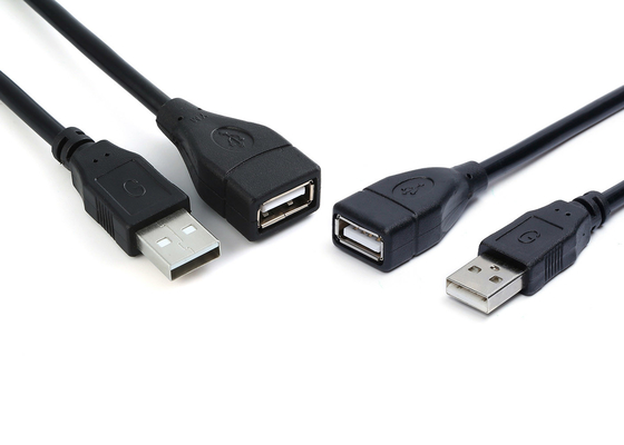 UL 4.8mm 4 Core 1.5m USB Male To Female Cable