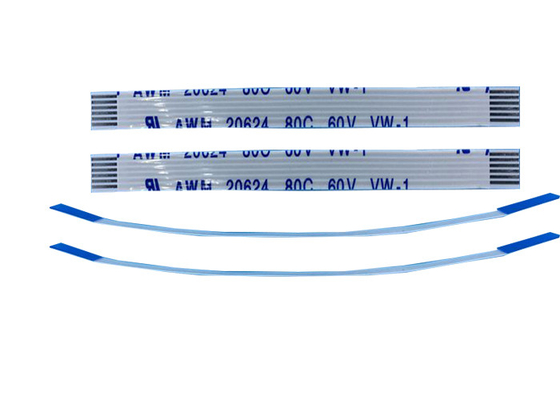 0.5P Same Face 100mm 6 Pins FFC Flexible Flat Cable