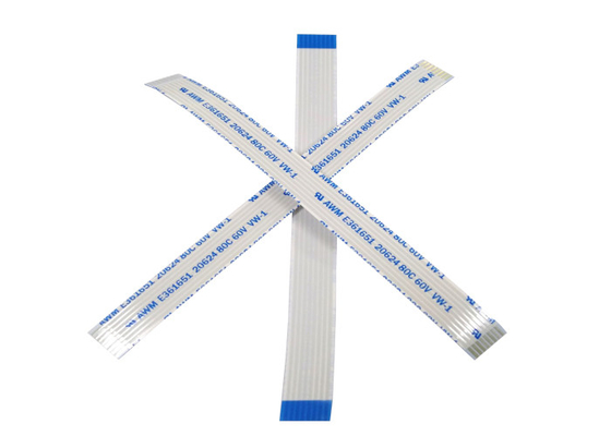 Strip Shape 0.5mm 8 Pins 28 AWG FPC Flat Cable