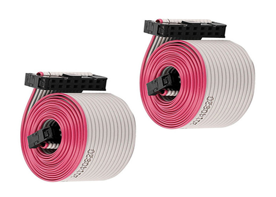 PVC Female Male 28 AWG 1.27mm Flexible Flat Cable