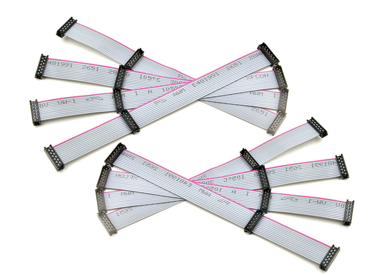 Red Edge Gray 1.27*2.54 12 Pin Ribbon Cable