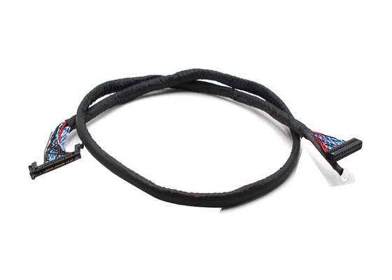 Black 3.5mm 30 AWG 600mm 1.0mm LVDS Cable