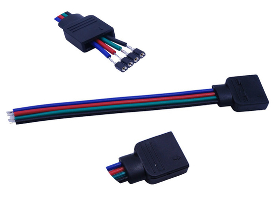 Tinned 100mm 4 Pins 22 AWG Custom Wiring Harness