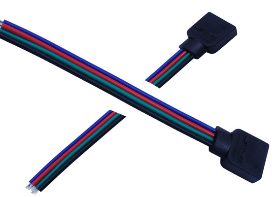 Tinned 100mm 4 Pins 22 AWG Custom Wiring Harness