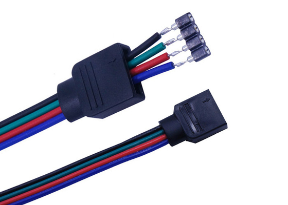 Tinned 100mm 4 Pins 22 AWG Custom Wiring Harness