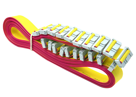 Yellow 16 Pins 1.27mm FFC Flexible Flat Cable