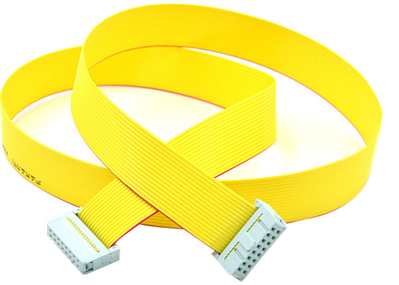 Yellow 16 Pins 1.27mm FFC Flexible Flat Cable