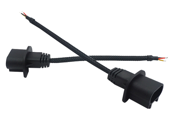 Black 6 Pins 130mm Overmolded Cable Assemblies
