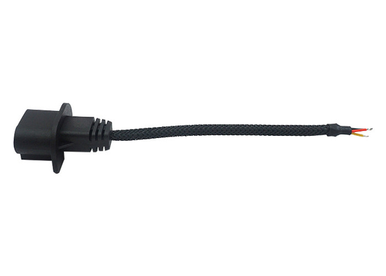 Black 6 Pins 130mm Overmolded Cable Assemblies