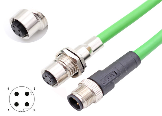 1000mm 22 AWG M12 Overmolded Cable Assemblies
