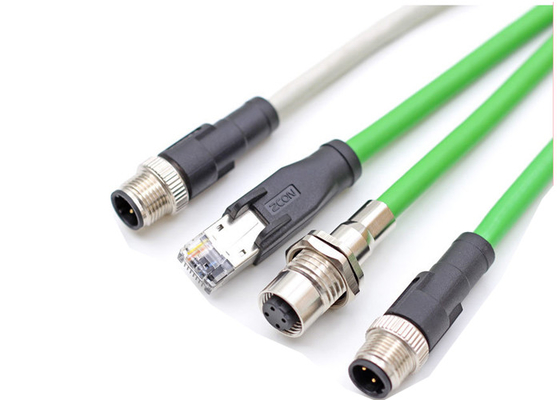 1000mm 22 AWG M12 Overmolded Cable Assemblies