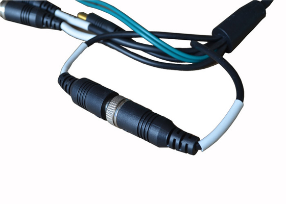 5 pin wires DC connection cable black color water proof for monitoring camera