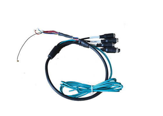 5 pin wires DC connection cable black color water proof for monitoring camera