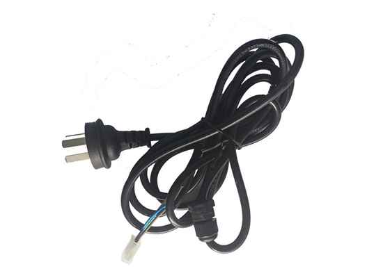 3 Pin Non Removable Plug Electronic Wiring Harness Power Cord