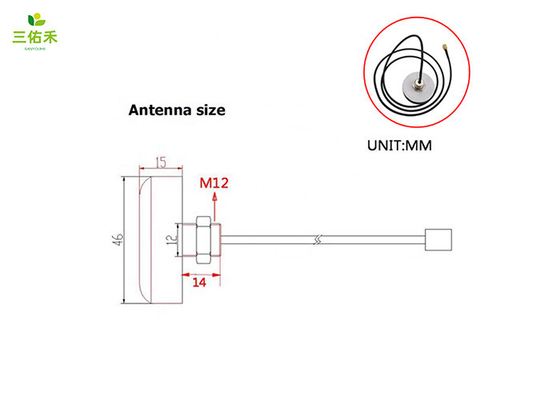 850 900 1800MHz IP67 Mini 4g Lte Wifi Antenna With Cable